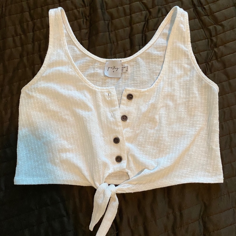 Cute white cream crop top from princess Polly